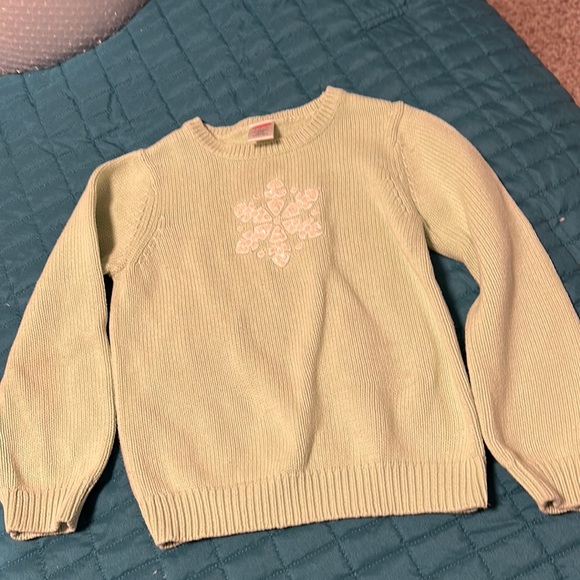 Gymboree Christmas snowflake sweater girls size 5-6 - Picture 1 of 4